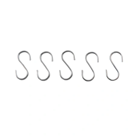 Крючок для рейлинга S-образный (5 шт)